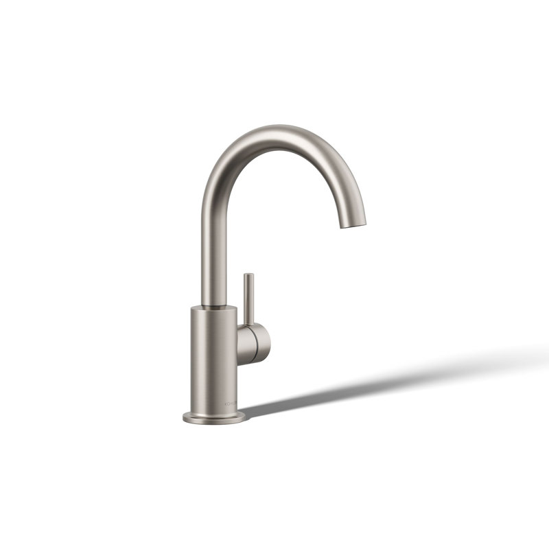 Robinet contemporain, Acier inoxydable vibrant