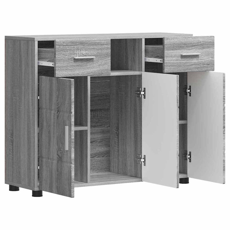 88.5cm Sideboard, Grey Sonoma