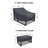 Aluminum Outdoor Lounge Chair with Ottoman