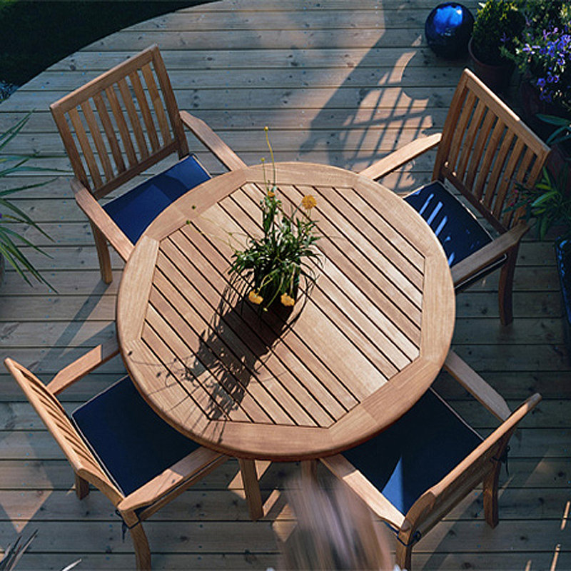 Westminster Teak Outdoor Round Teak Dining Table