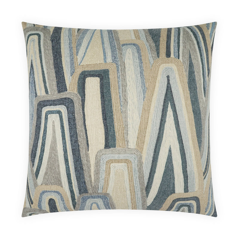Ridgepoint Square Pillow Cover & Insert, Denim, Square 22"