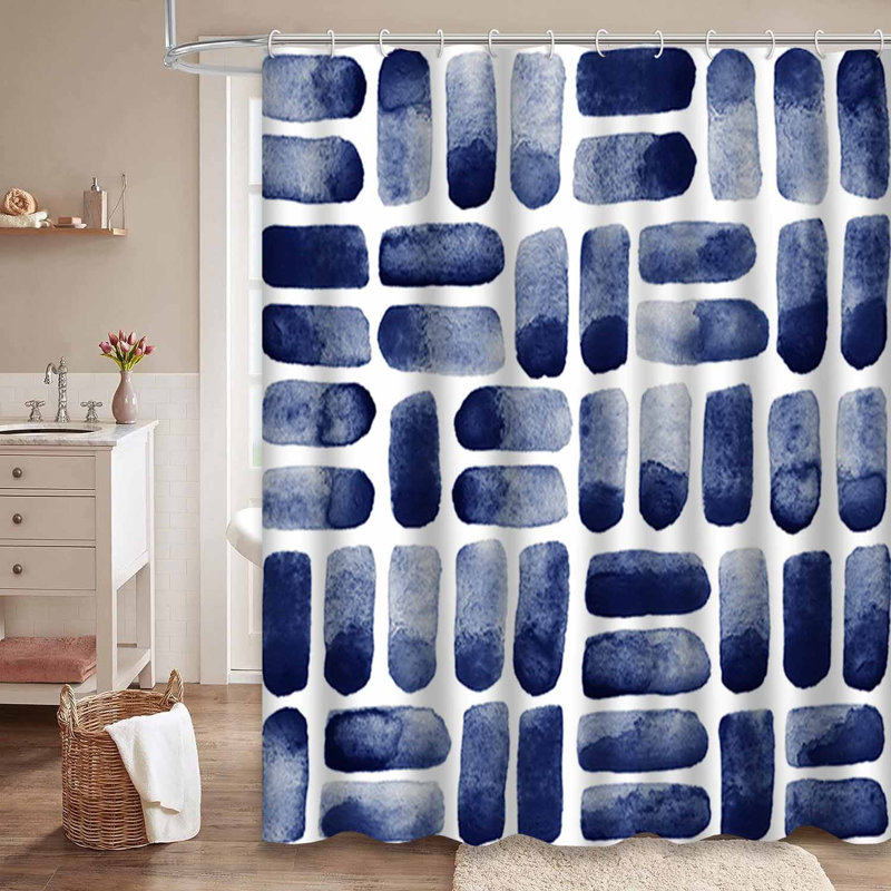 Rideau de douche foncé à 12 crochets, L 72 po x l 72 po