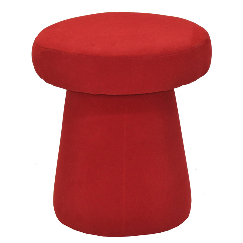 Solid + Manufactured Wood Accent Stool, Red