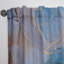Vert et bleu Tender liquide Art II - rideau moderne - velours obscurcissant - 1 panneau-71800396
