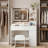 Makeup Vanity Dressing Table with Lighted Mirror & Power Outlet Charging Station, 3-Color Lighting, Drawers & Storage Cabinet-33738175