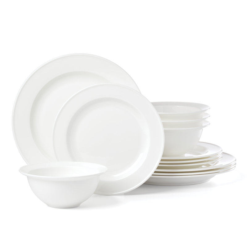 Studio 1414 Rimmed 12 Piece Dinnerware Set