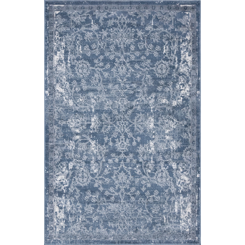Tapis oriental bleu Charters Towers, Rectangle 5 pi 3 po x 8 pi