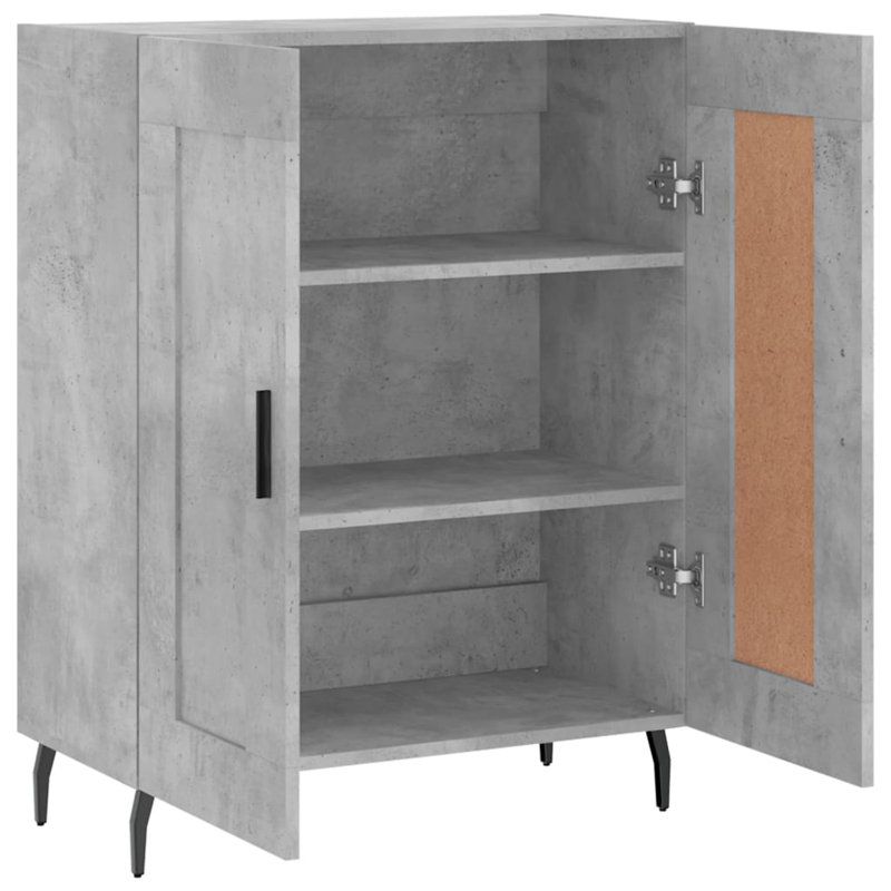 Melonia 69.5cm Sideboard, Concrete Grey
