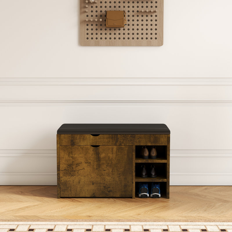 Comfortable Shoe Stool With Soft Cushion For Multiple Scenes