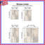 Rideaux abstraits et transparents beige et gris obscurcissant - 2 panneaux-623432569-623432563