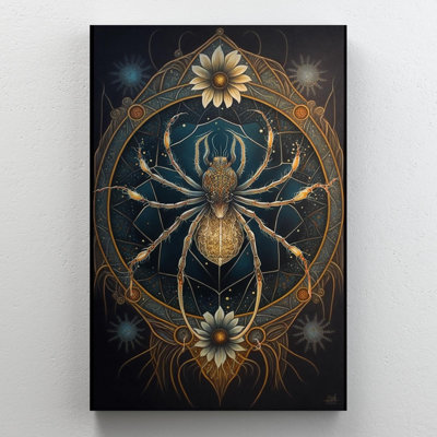 " Wildflowers And Spider "