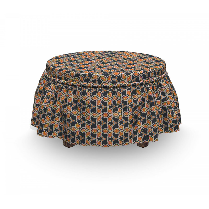Housse pour repose-pieds de feuillage d’automne