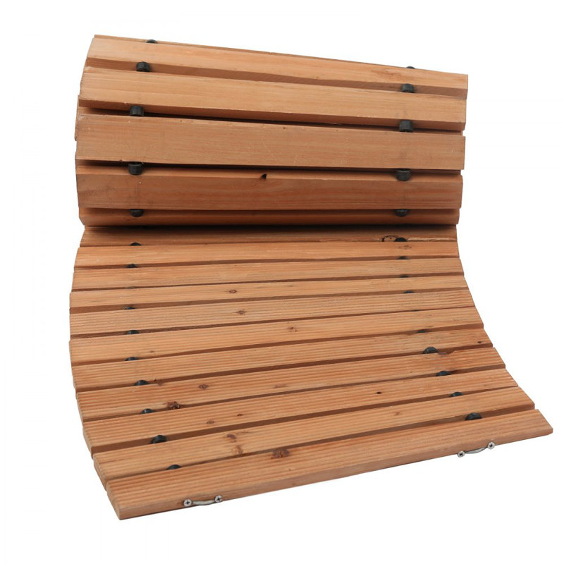Passerelle de jardin en bois, H 0,6 po x l 99 po x P 17 po