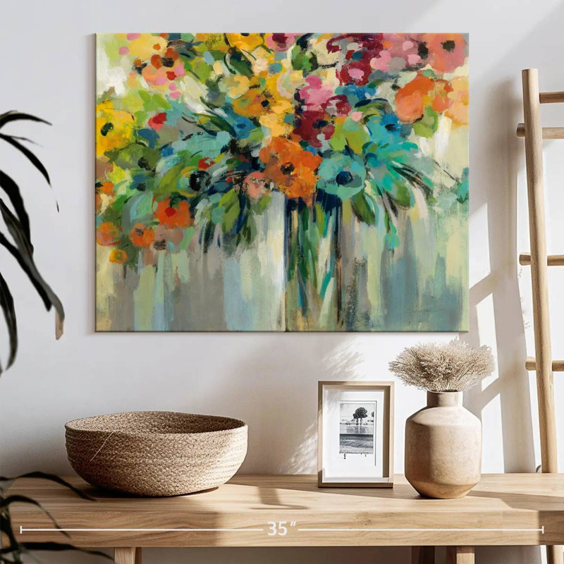 " Cloud Of Flowers ", 20" H x 25" W x 1.25" D