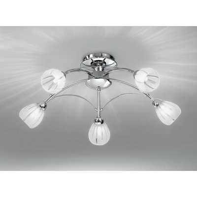 Hortense Glass Semi Flush Mount