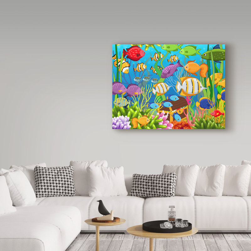 « color sea life », art sur toile, H 24 po x l 32 po x P 2 po