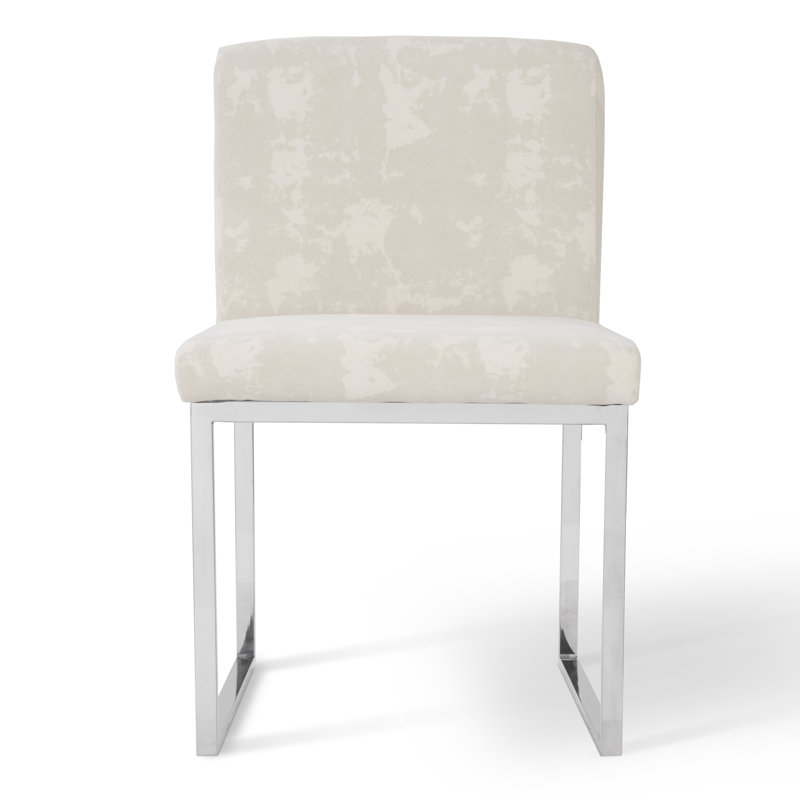 Frozen Fabric Upholstered Side Chair