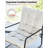 Patio Accent Chair, Modern Metal Outdoor Lounge Chair, Comfy Outdoor Accent Chair with Padded Seat, All Weather Outdoor Patio Chair for Living Room, Apartment, Bedroom, Poolside, Off-White-14595420-14595422