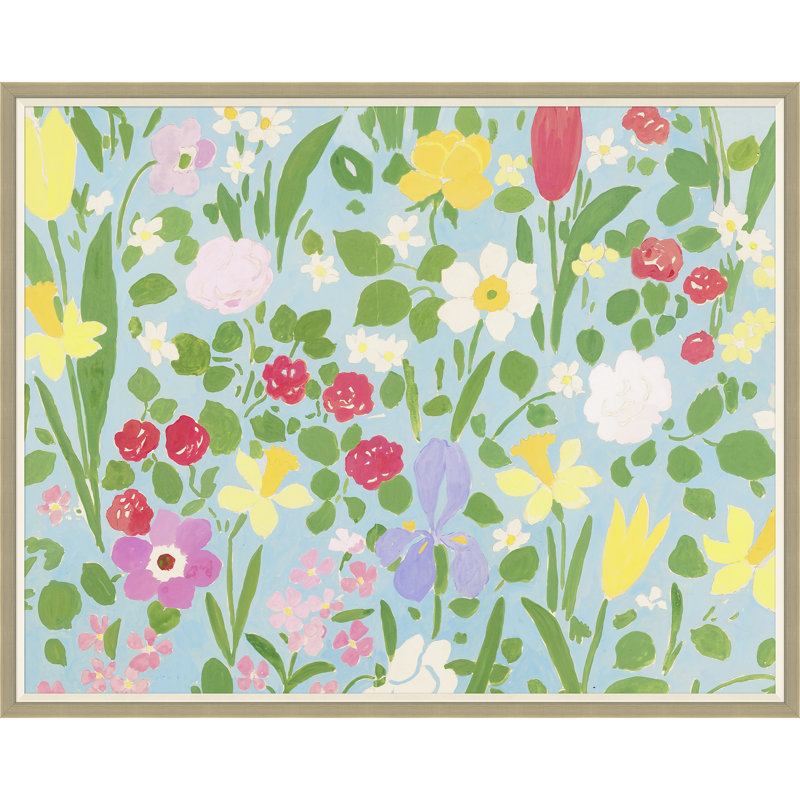 Daffodils Print by Paule Marrot, Silver Framed, 43" H x 54" W x 1.25" D