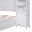 Wooden Bed With All-in-One Cabinet and Shelf-338939178