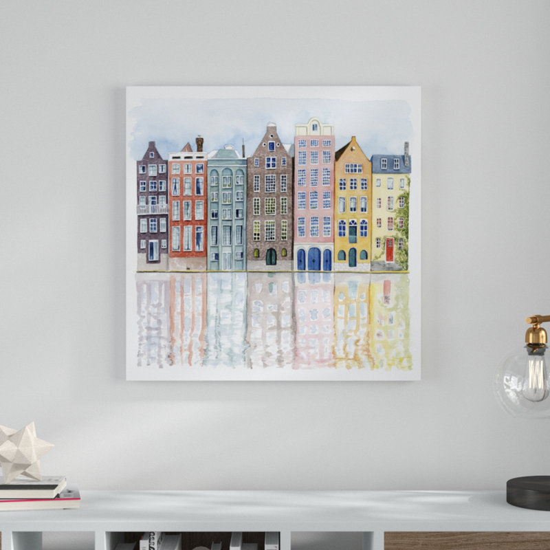 Neighborhood I by Grace Popp - Painting, 76cm H x 76cm W, Paper Print