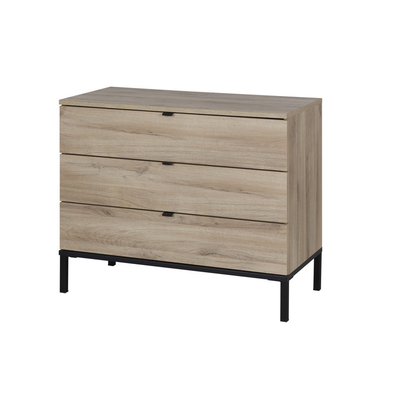 Weatherholt 95cm W 3 - Drawer Chest of Drawers