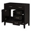 Meuble-lavabo 36 po sans lavabo, base d'armoire seulement, armoire de salle de bain avec tiroirs, structure solide et panneau de fibres à densité moyenne-110447352