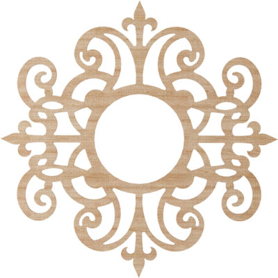 Médaillon de plafond en bois Dijon