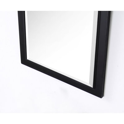 Carminda Solid Wood Rectangle Wall Mirror