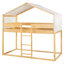 Lit superposé simple en bois avec tente-124917813
