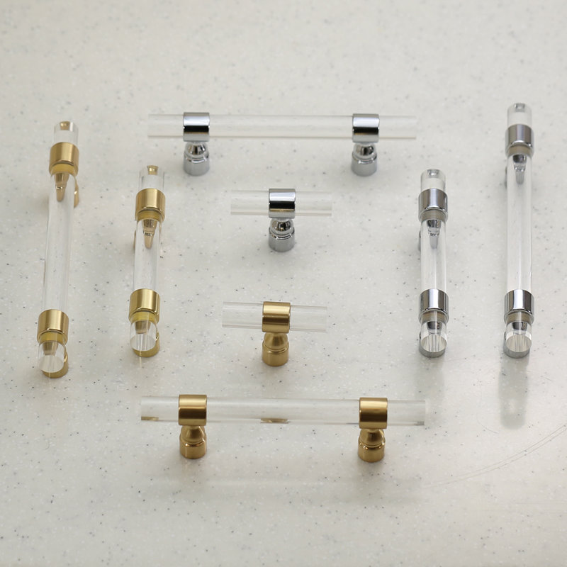 Poignée barre 5 3/64 po Chiaro, Chrome poli