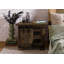 Railway 50cm W Solid Wood Bedside Table-106669834