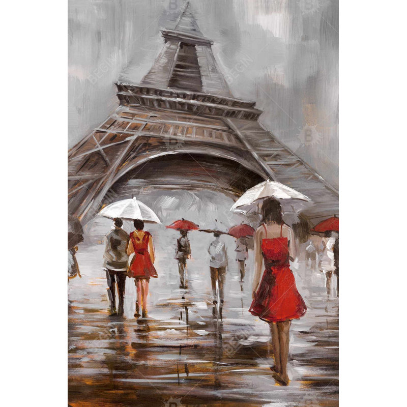 «Near The Eiffel Tower», H 36 po x l 24 po