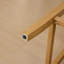 Tabouret de bar en bois massif à dossier en rotin avec coussin en mousse haute résilience, idéal pour un décor de style rustique et naturel, ensemble de 2-186259672