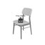 47cm H Boucle Upholstered Upholstered Back Parsons Chair in White-46125039