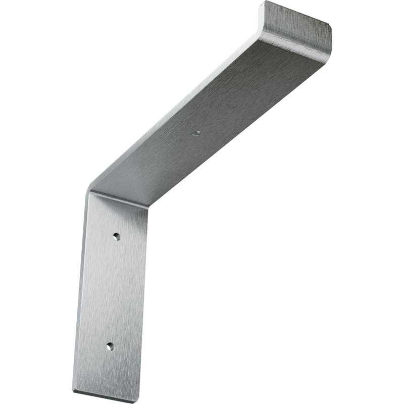 Support de tablette en acier, Acier non fini, H 7 po x l 2 po x P 10 po
