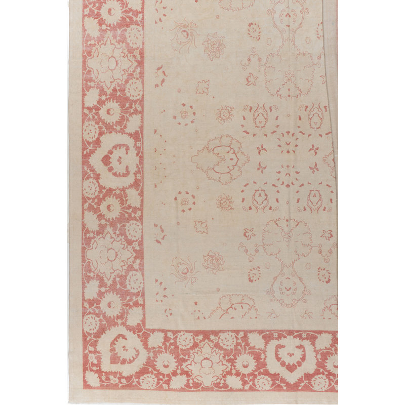 Subdued One-of-a-Kind Rectangle 13'6" x 21'9" Hand Knotted Area Rug