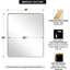 Miroir de salle de bain Inse Cadre en acier inoxydable-751417628-751417627