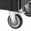 Heavy Duty 3 Shelf Utility Cart With 550LBS Capacity, 360° Swivel Wheels, And Ergonomic Handle For Versatile Use In Warehouses, Garages, And More.