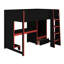 Lit mezzanine simple avec bureau