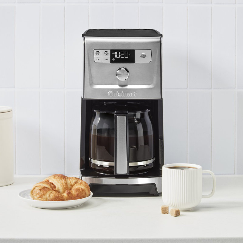Perfectemp 14-Cup Programmable Coffeemaker, Stainless Steel/Black