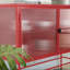 Buffet en verre cannelé avec armoire de rangement et tablettes larges-342151161