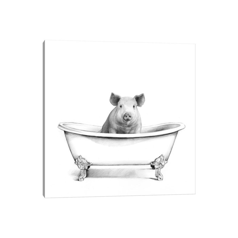 Clawfoot Critter I by Victoria Borges - Wrapped Canvas Print, 30.48 cm H x 30.48 cm W