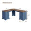 Bureau en L 67 po Farmhouse-2134913329