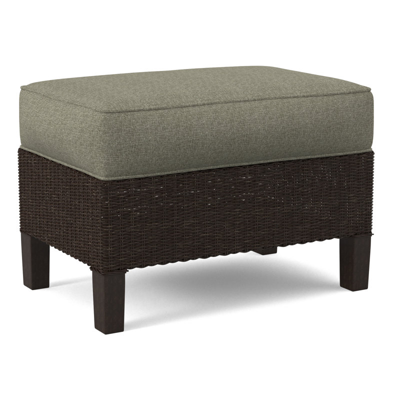 Gibraltar Ottoman, White Performance Fabric; 0851-94, Java