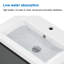 Glossy Vanity Unit,Wall Mounted,Detachable,Soft Close,Two-Drawer+Basin-2085385752