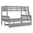 Twin Over Full Rubber Wood Bunk Bed – Twin-Size Trundle, Convertible Ladder, Guardrail & Detachable/Convertible Design-624177149