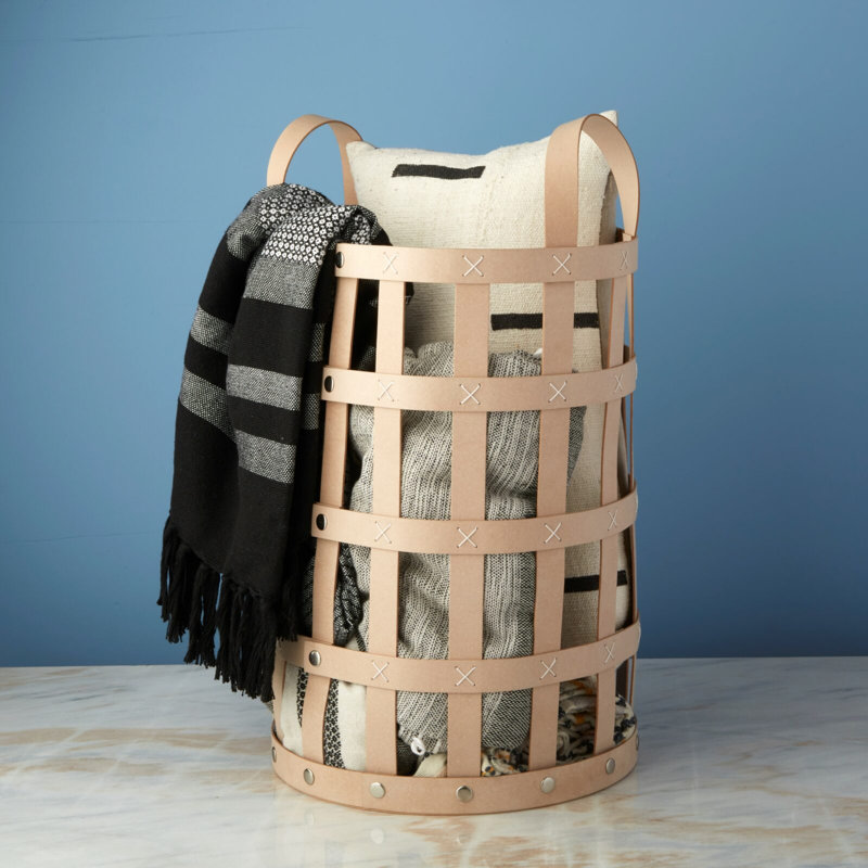 Panier tout en cuir recyclé Pali