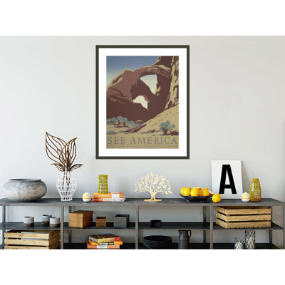 «See America» par Frank S. Nicholson, impression giclée sur cadre
