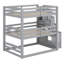 Triple lit mezzanine avec marches de rangement intégrées et configuration modulaire-1720916559